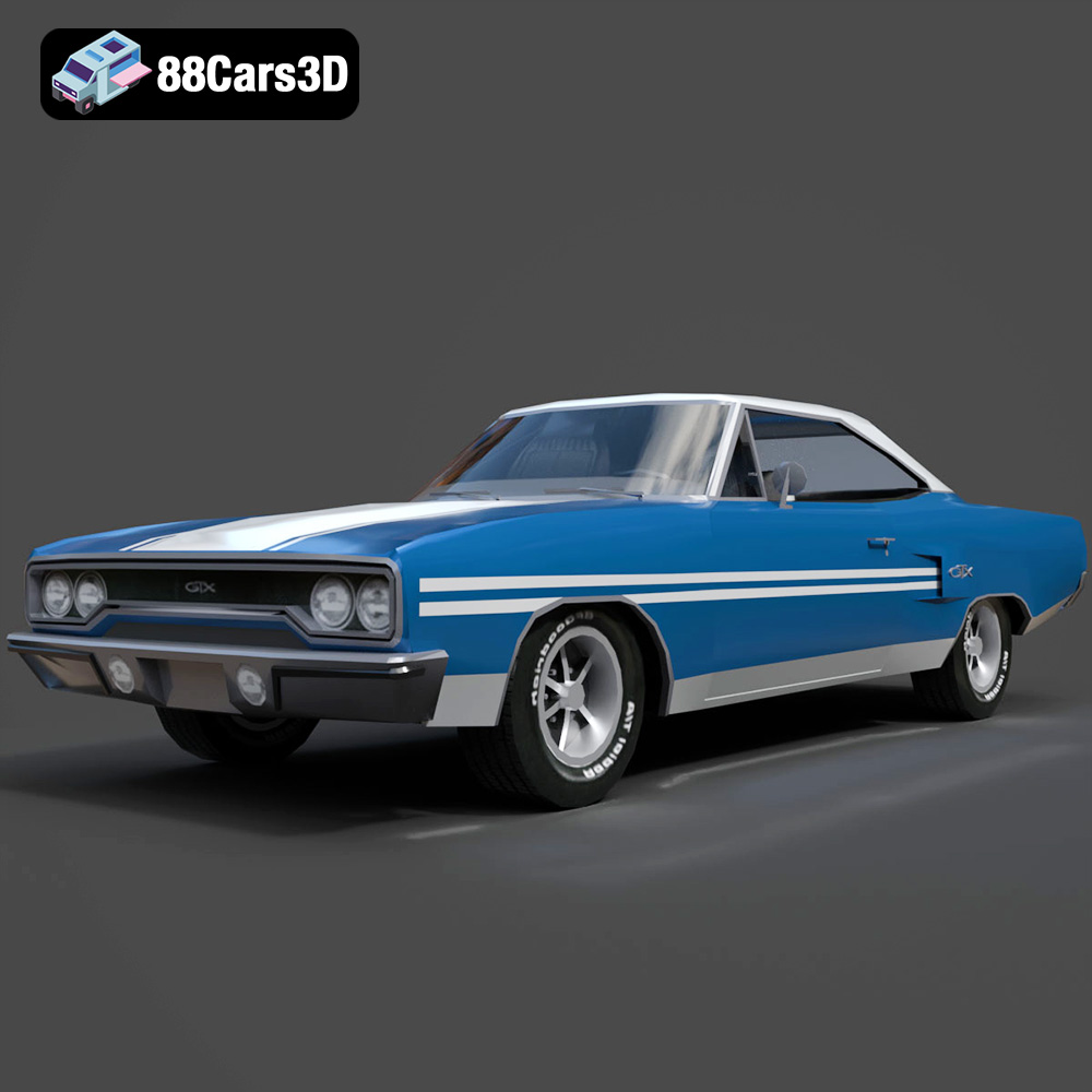 Plymouth GTX 1970 3D Model