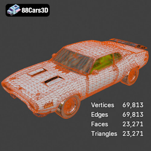 Plymouth Roadrunner 1971 3D Model