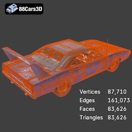 Plymouth Roadrunner Superbird 1970 3D Model