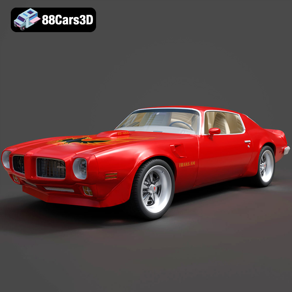 Pontiac Firebird Trans Am SD-455 3D Model