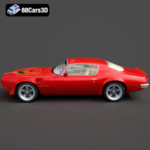 Pontiac Firebird Trans Am SD-455 3D Model - Gallery Image 1 Pontiac Firebird Trans Am SD-455 3D Model