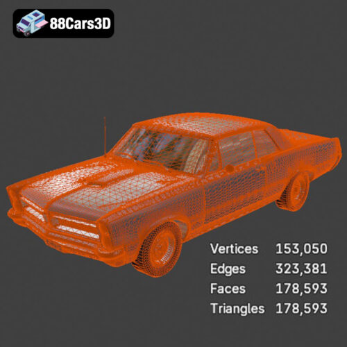 Pontiac GTO 1965 3D Model