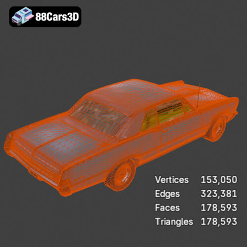 Pontiac GTO 1965 3D Model
