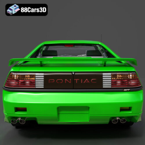 Pontiac Fiero GT 1987 3D Model