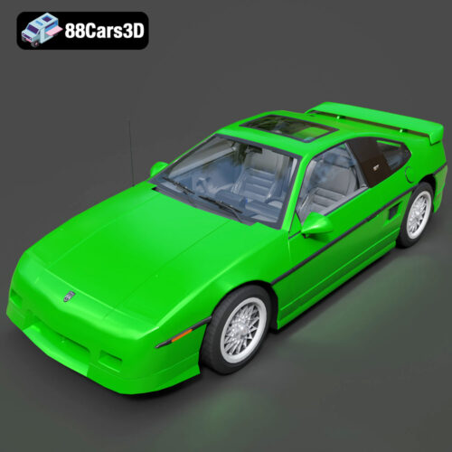 Pontiac Fiero GT 1987 3D Model