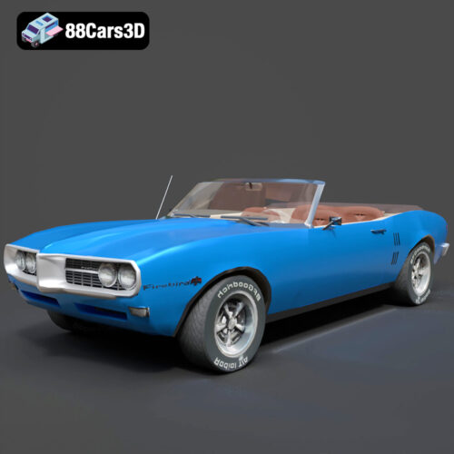 Pontiac Firebird Convertible 1968 3D Model - Main Image Pontiac Firebird Convertible 1968 3D Model
