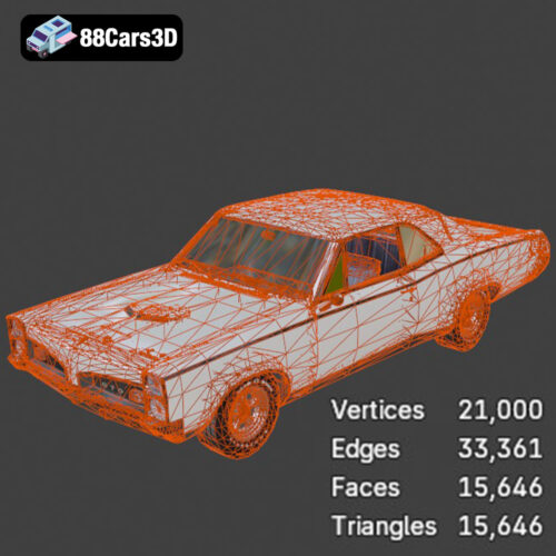 Pontiac GTO 1967 3D Model