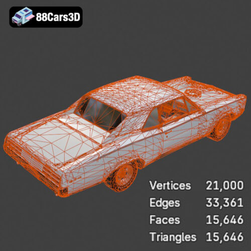 Pontiac GTO 1967 3D Model