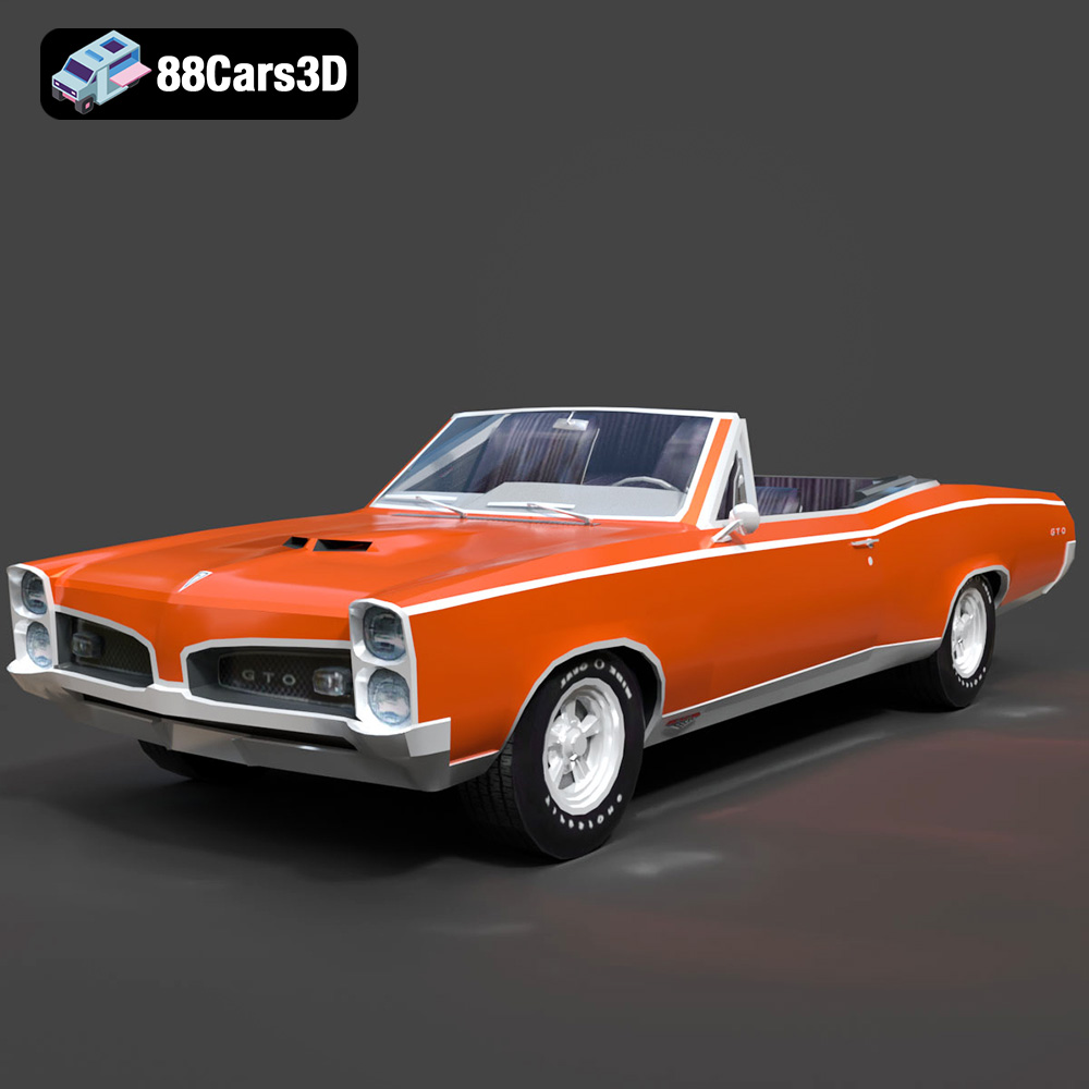 Pontiac GTO Cabrio 1967 3D Model