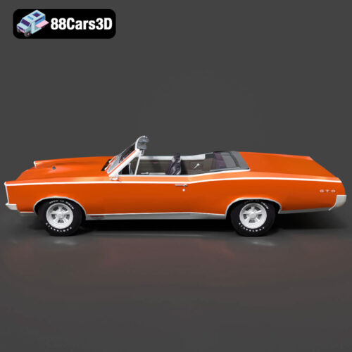 Pontiac GTO Cabrio 1967 3D Model - Gallery Image 1 Pontiac GTO Cabrio 1967 3D Model