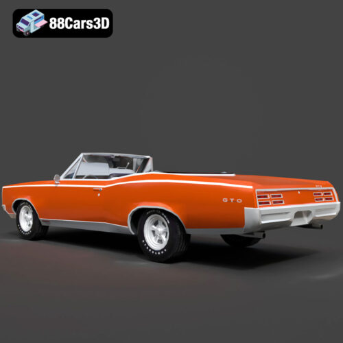 Pontiac GTO Cabrio 1967 3D Model - Gallery Image 2 Pontiac GTO Cabrio 1967 3D Model