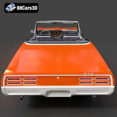 Pontiac GTO Cabrio 1967 3D Model - Gallery Image 3 Pontiac GTO Cabrio 1967 3D Model