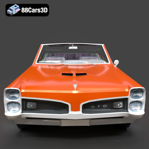 Pontiac GTO Cabrio 1967 3D Model - Gallery Image 5 Pontiac GTO Cabrio 1967 3D Model