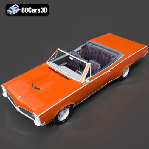 Pontiac GTO Cabrio 1967 3D Model - Gallery Image 6 Pontiac GTO Cabrio 1967 3D Model