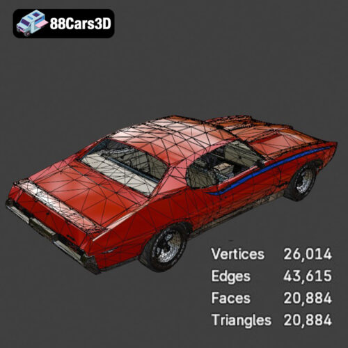 Pontiac GTO The Judge 1969 3D Model