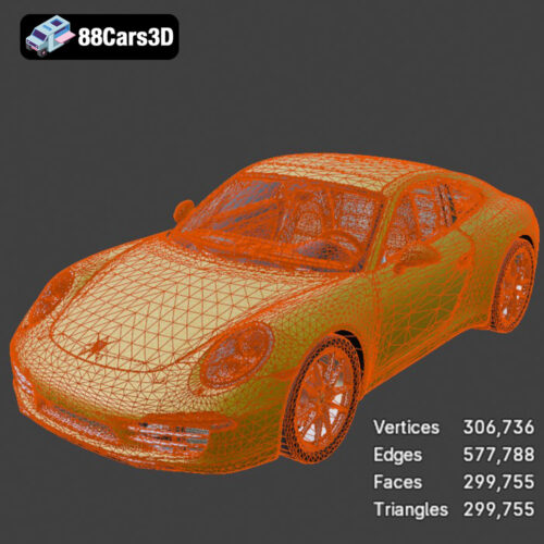 Porsche 911 Carrera S 2012 3D Model