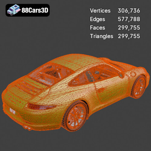 Porsche 911 Carrera S 2012 3D Model