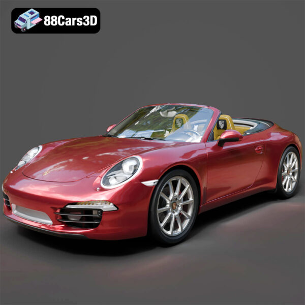 Porsche 911 Carrera S Cabriolet 2012 3D Model