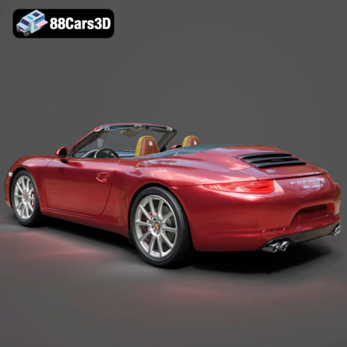 Porsche 911 Carrera S Cabriolet 2012 3D Model - Gallery Image 7 Porsche 911 Carrera S Cabriolet 2012 3D Model