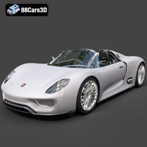 Porsche 918 Spyder 3D Model