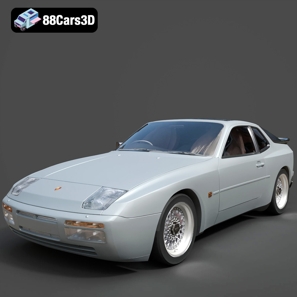 Porsche 944 3D Model