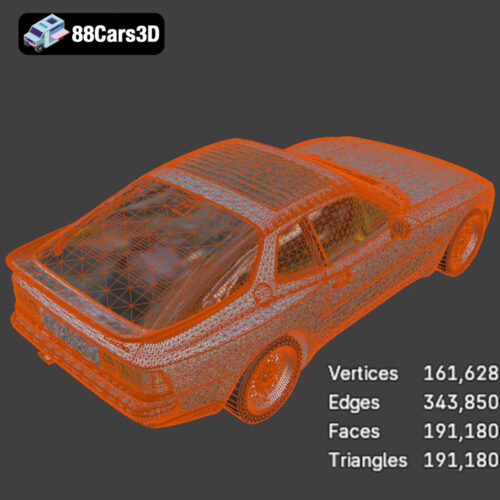 Porsche 944 3D Model