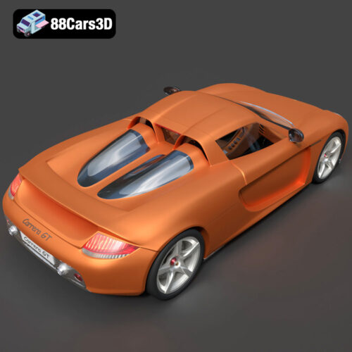 Porsche Carrera GT 2004 3D Model - Gallery Image 5 Porsche Carrera GT 2004 3D Model