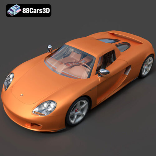 Porsche Carrera GT 2004 3D Model - Gallery Image 3 Porsche Carrera GT 2004 3D Model