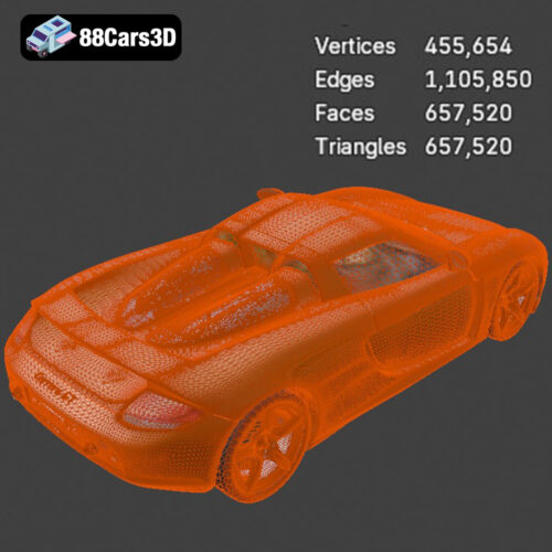 Porsche Carrera GT 2004 3D Model - Gallery Image 1 Porsche Carrera GT 2004 3D Model