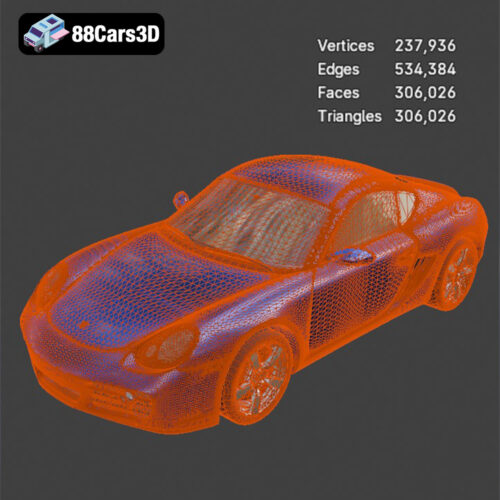 Porsche Cayman S-009 3D Model