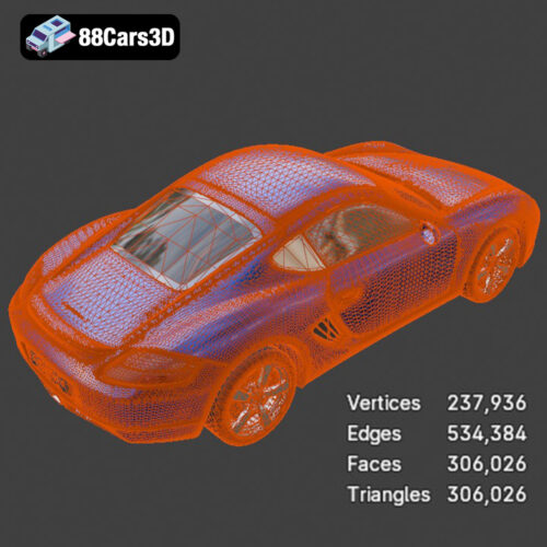Porsche Cayman S-009 3D Model