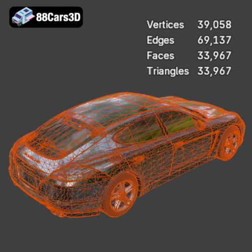 Porsche Panamera 2023 3D Model