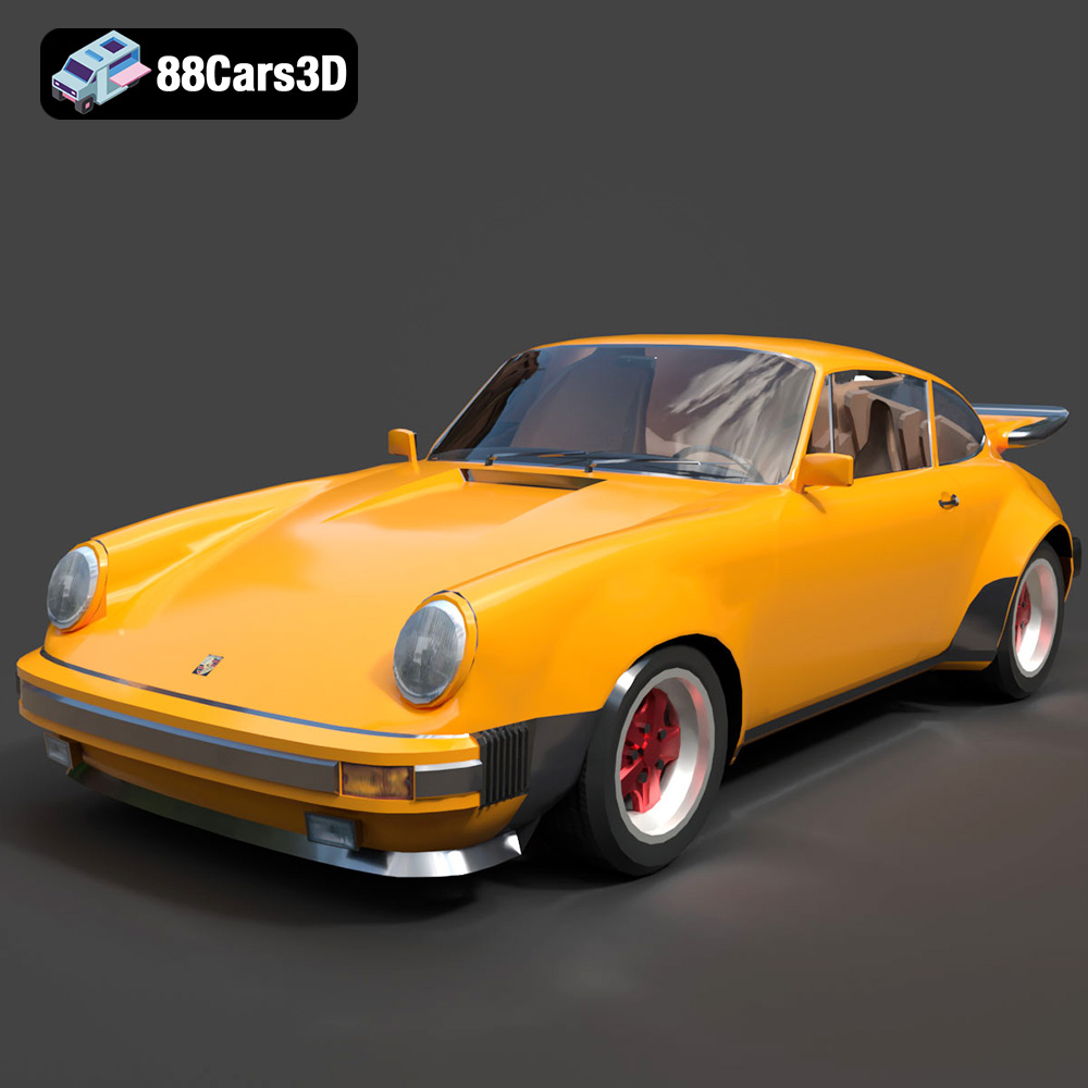 Porsche 911 Turbo 930 3D Model