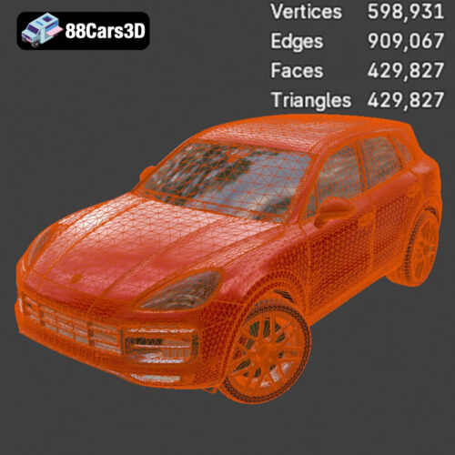 Porsche Cayenne Turbo 2018 3D Model
