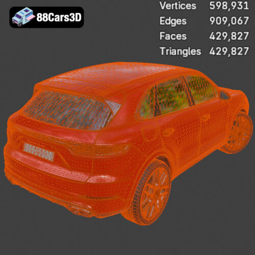 Porsche Cayenne Turbo 2018 3D Model