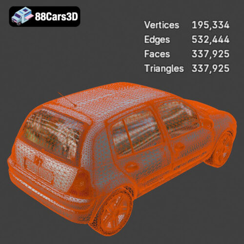 Renault Clio 2025 3D Model