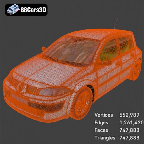 Renault Megane II 2009 3D Model