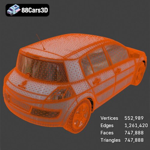 Renault Megane II 2009 3D Model