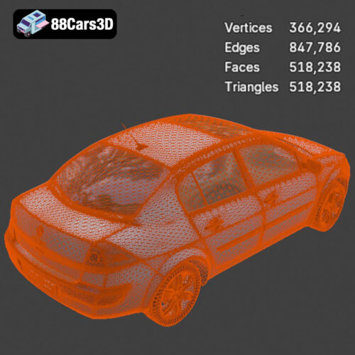 Renault Megane Sedan 3D Model