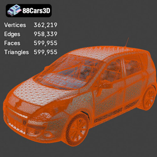 Renault Scenic 2010 3D Model