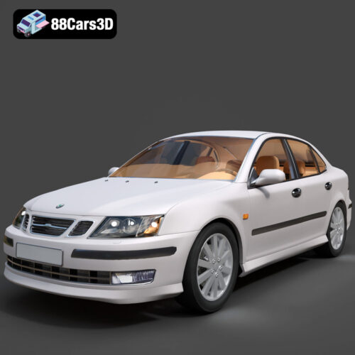 Saab 9-3 2009 3D Model