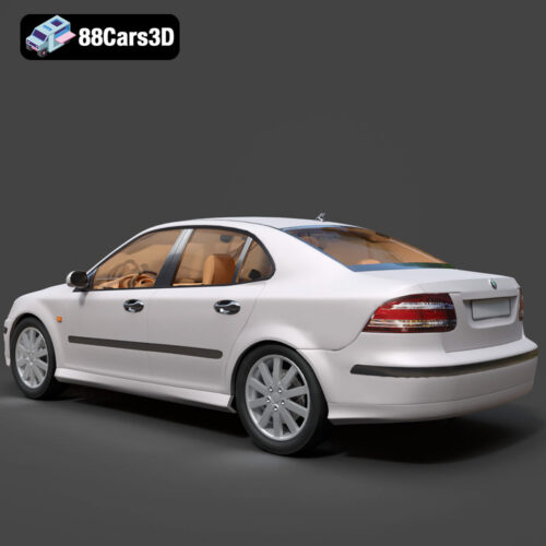 Saab 9-3 2009 3D Model
