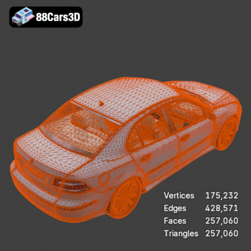 Saab 9-3 2009 3D Model