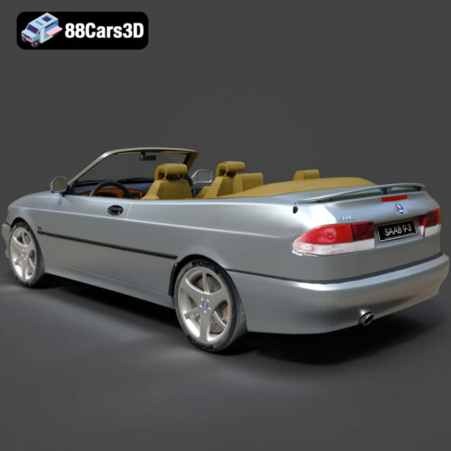 Saab 9-3 Convertible 2009 3D Model