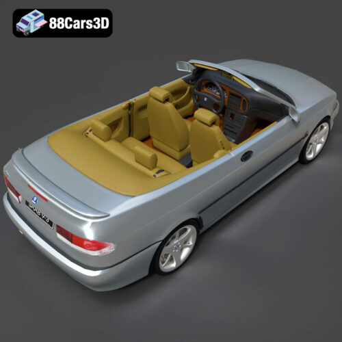 Saab 9-3 Convertible 2009 3D Model
