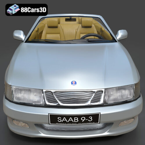 Saab 9-3 Convertible 2009 3D Model