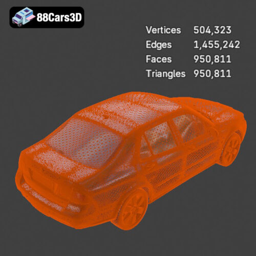 Saab 9-5 2009 3D Model