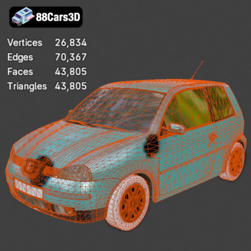 Seat Arosa 1997 3D Model