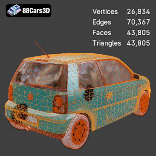 Seat Arosa 1997 3D Model