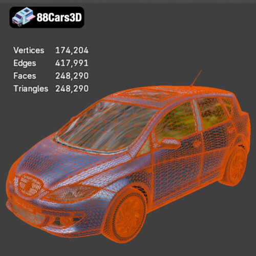 Seat Toledo 2009 3D Model